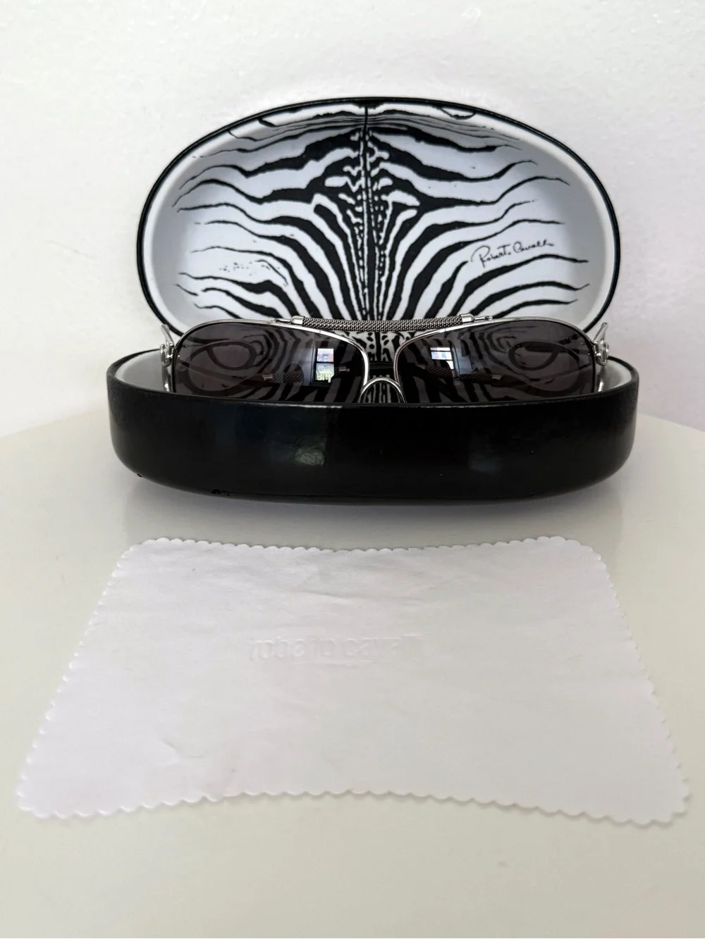 ROBERTO CAVALLI Beid 850S E98 Silver Womens Aviator Gradient Sunglasses 70-8-115